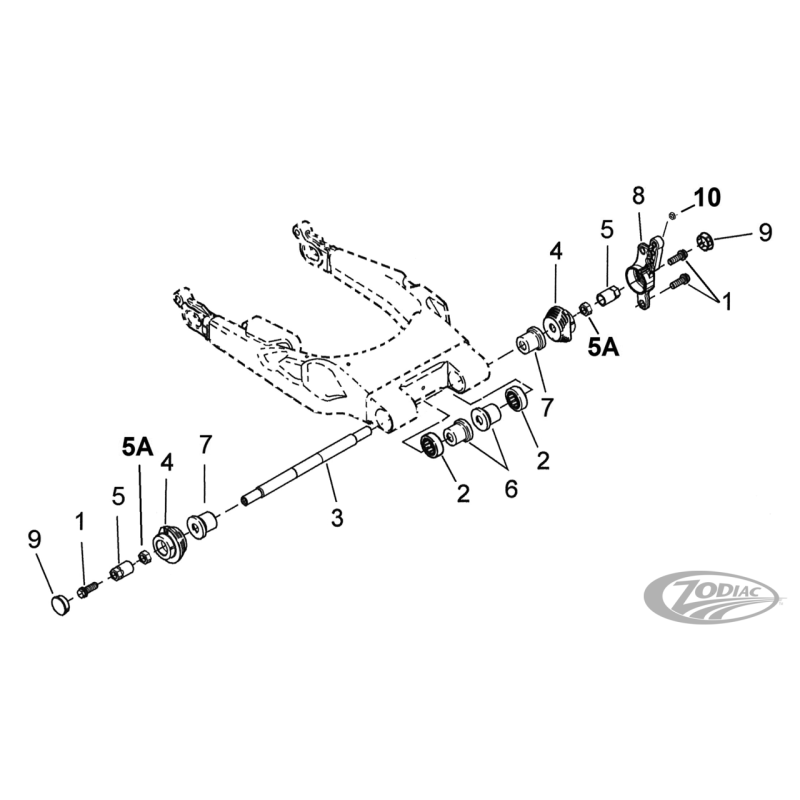 PIECES DE BRAS OSCILLANT POUR TOURING 2002-2008