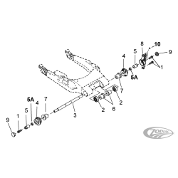 PIECES DE BRAS OSCILLANT POUR 2009 AU PRESENT TOURING