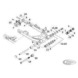 PIECES DE BRAS OSCILLANT POUR 1991-2017 DYNA