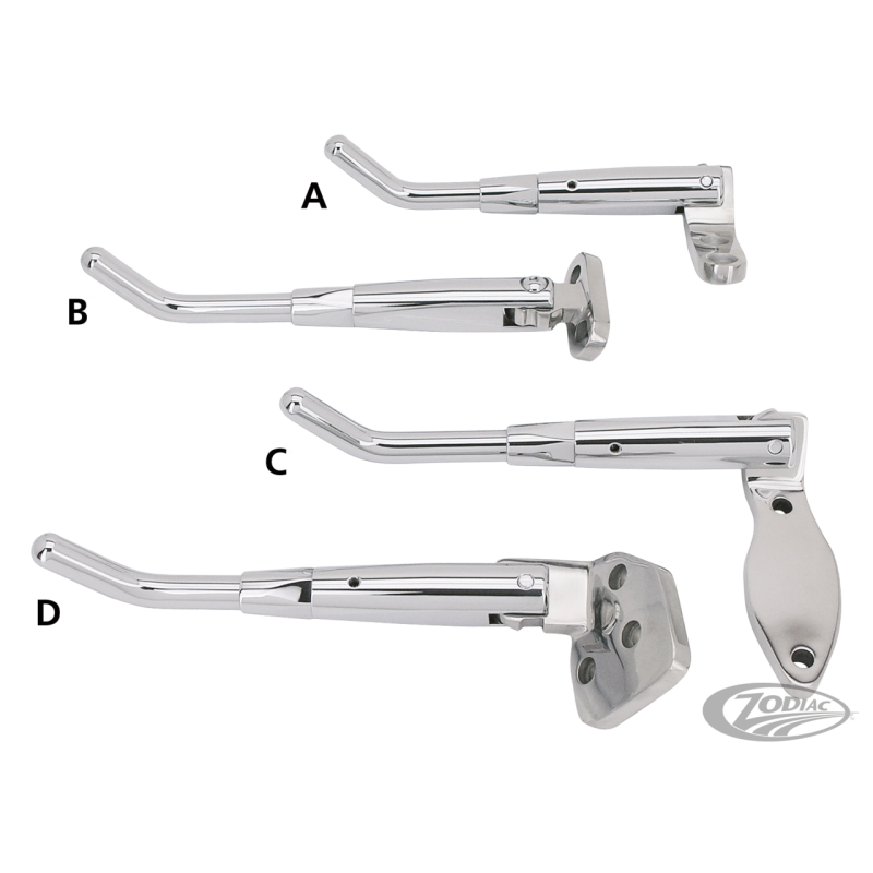 BEQUILLES REGLABLES CHROMEES