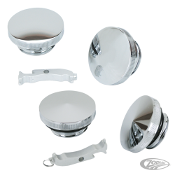 BOUCHONS USINES ET CHROME "ESSENTIAL" EN POINTE OU EN DOME