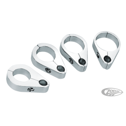 COLLIERS DE CABLE ET D'HUILE CHROMEES