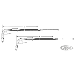 CABLE DE TIRAGE ET DE RETOUR 2002-2007 TOURING