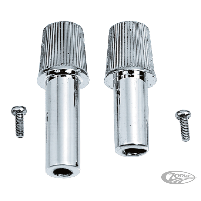 BOUTON ET VIS DE COMPTEUR DE VITESSE CHROMES