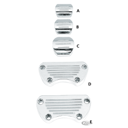 FIXATIONS POUR COMPTEUR, COMPTE-TOURS ET TABLEAU DE BORD OVALE