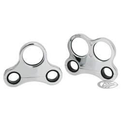 FIXATION USINEE CHROMEE PRO-MAX POUR GUIDONS T-BAR