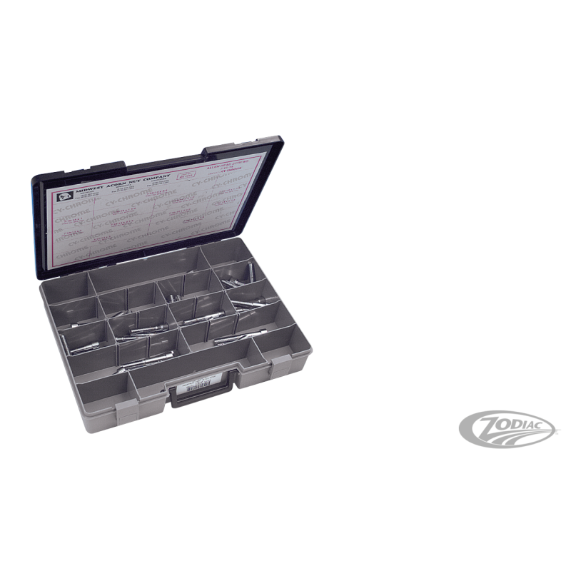 ASSORTIMENT DE VIS CHROMEES A TÊTE ALLEN