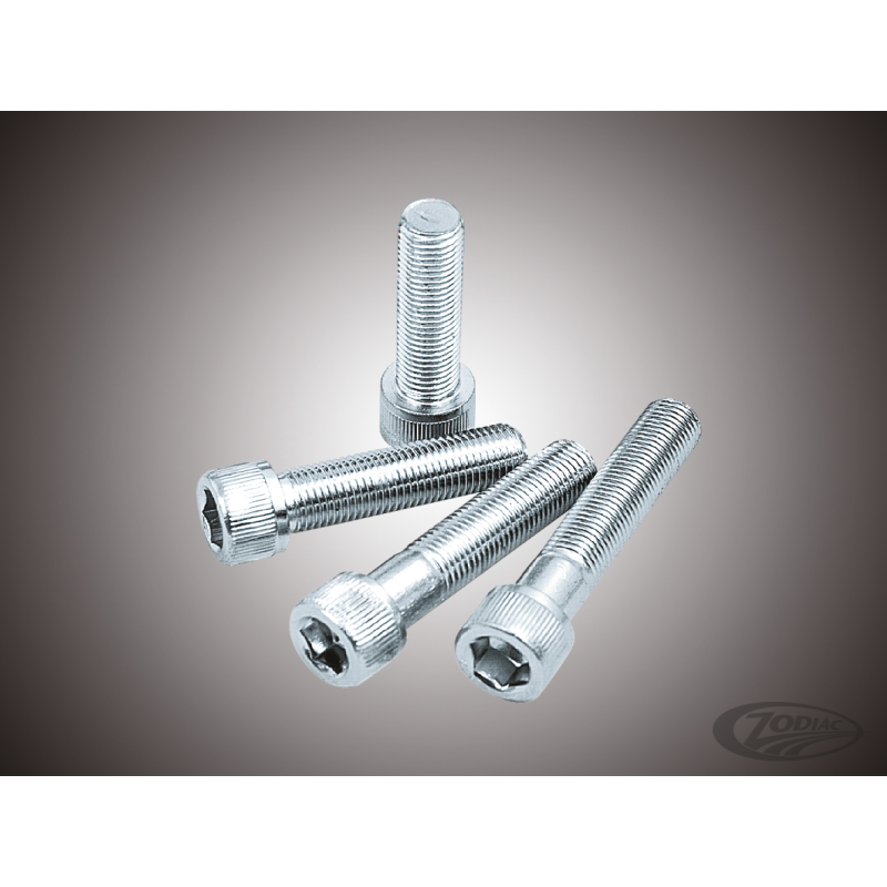 ASSORTIMENT DE VIS CHROMEES A TÊTE ALLEN UNF