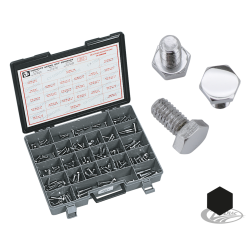 ASSORTIMENT DE VIS A TÊTE HEXAGONALE CHROMEES