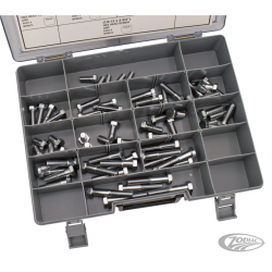 ASSORTIMENT DE VIS CHROMEES A TETE UNC HEXAGONALE