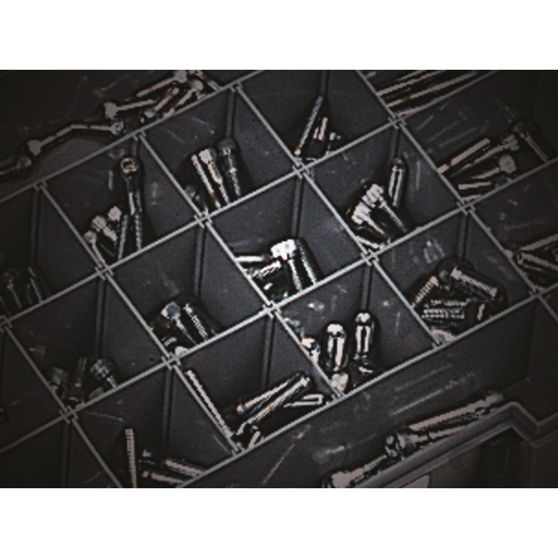 BOITE D'ASSORTISEMENT DE BOULONS A 12 POINTS CHROMES