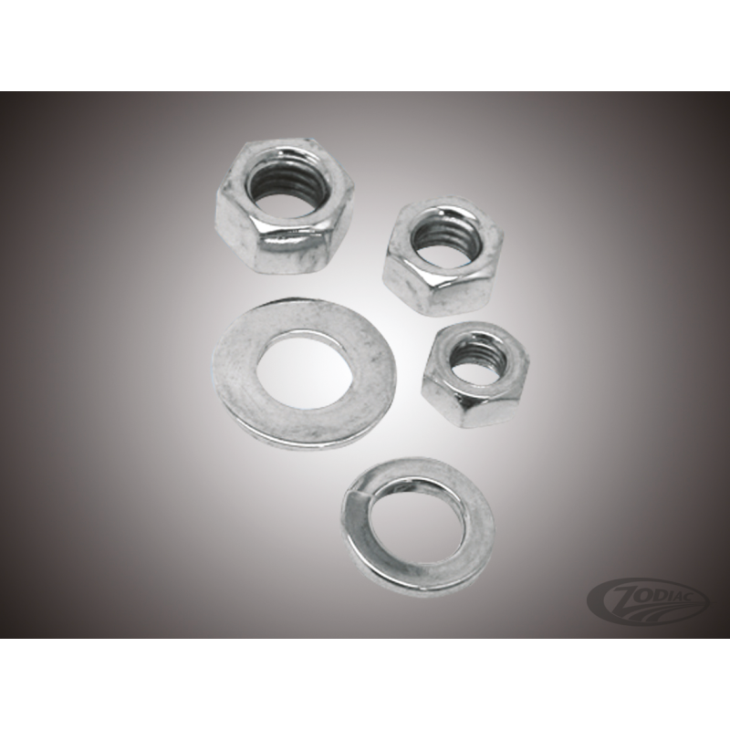 ASSORTIMENT D'ECROUS ET DE RONDELLES CHROMES