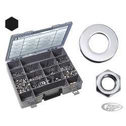 ASSORTIMENT D'ECROUS ET DE RONDELLES CHROMES