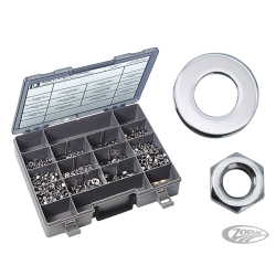 ASSORTIMENT D'ECROUS ET DE RONDELLES CHROMES