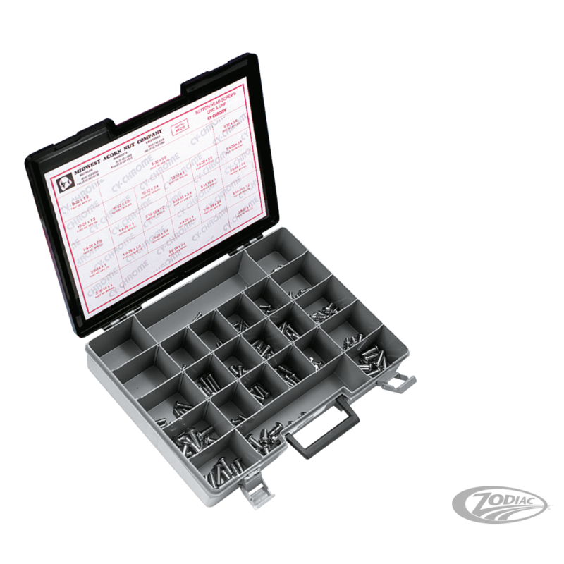 ASSORTIMENT DE VIS TORX TETE BOUTON CHROMEES