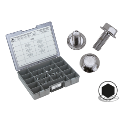 ECROUS CHROME HEXAGONAUX AVEC EMBASE FREINEE