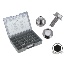 ECROUS CHROME HEXAGONAUX AVEC EMBASE FREINEE