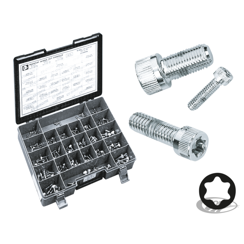 ASSORTIMENT DE VIS TORX CHROMEES