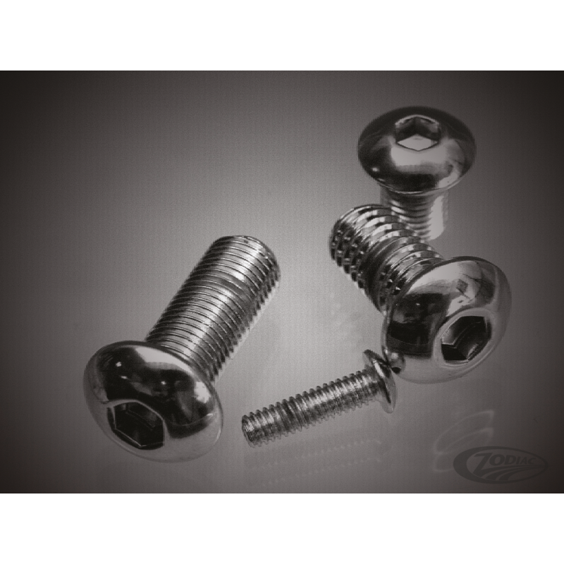 BOITE D'ASSORTIMENT DE VIS ALLEN CHROMEES A TÊTE BOUTON LARGE