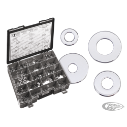 ASSORTIMENT DE RONDELLES PLATES CHROMEES