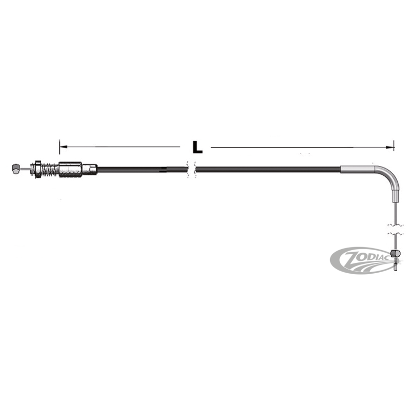 CABLES DE TIRAGE ET DE RETOUR POUR CARBURATEUR MIKUNI HSR POUR BUELL 1997 AU PRESENT