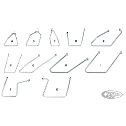 SUPPORTS DE SACOCHE CHROMES