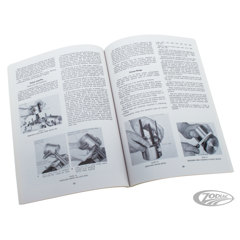 MANUELS ET CATALOGUES DE PIECES POUR LES MODÈLES VINTAGE