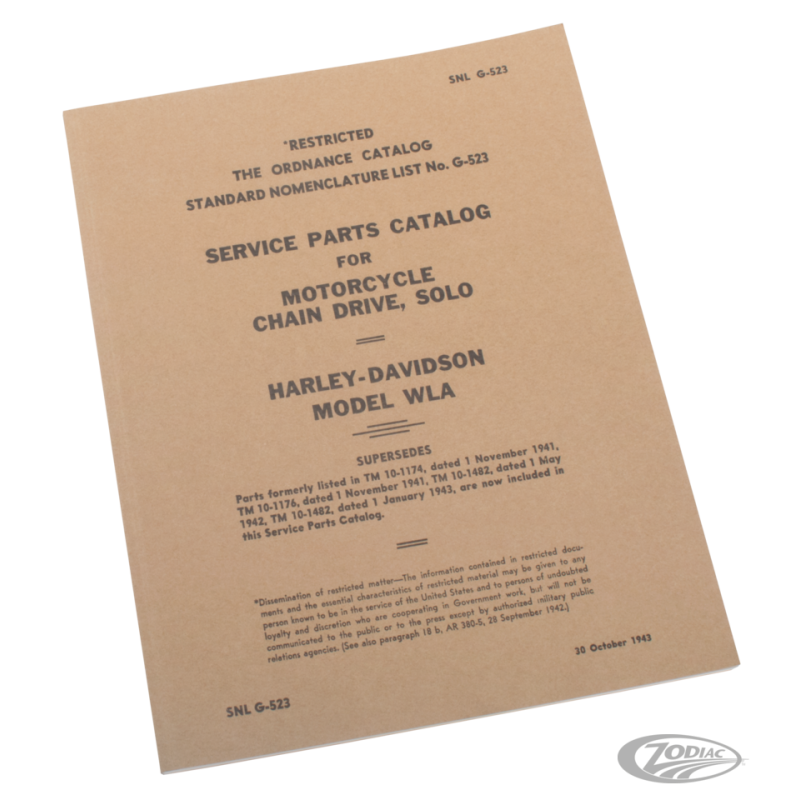 MANUELS ET CATALOGUES DE PIECES POUR LES MODÈLES VINTAGE