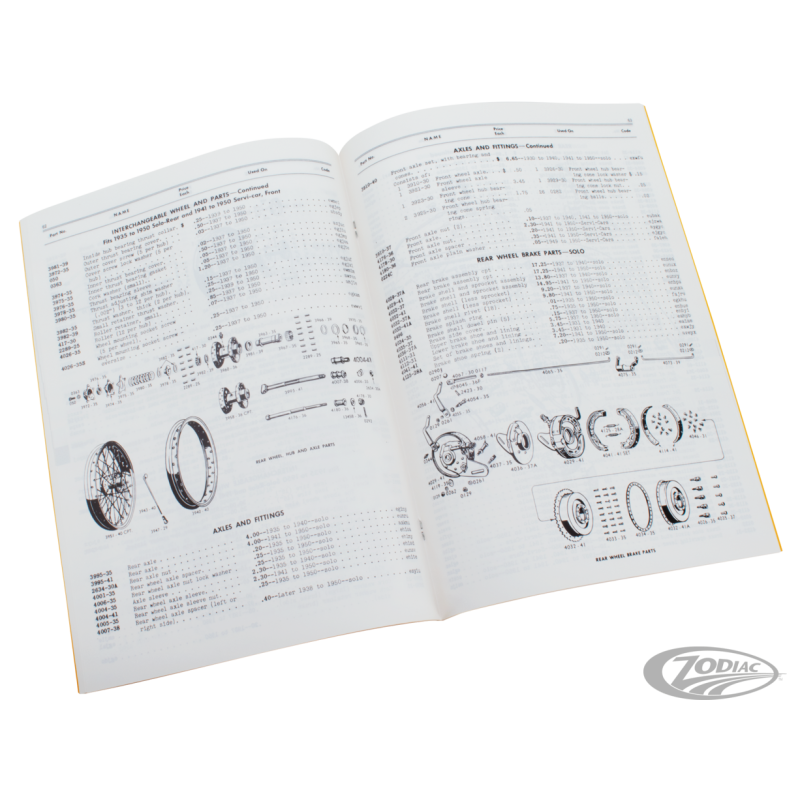 MANUELS ET CATALOGUES DE PIECES POUR LES MODÈLES VINTAGE