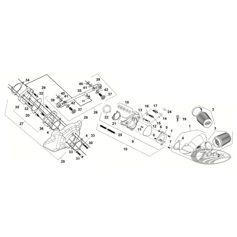 PIECES DE RECHANGE POUR LES SYSTÈMES À INDUCTION S&S SINGLE BORE TUNED