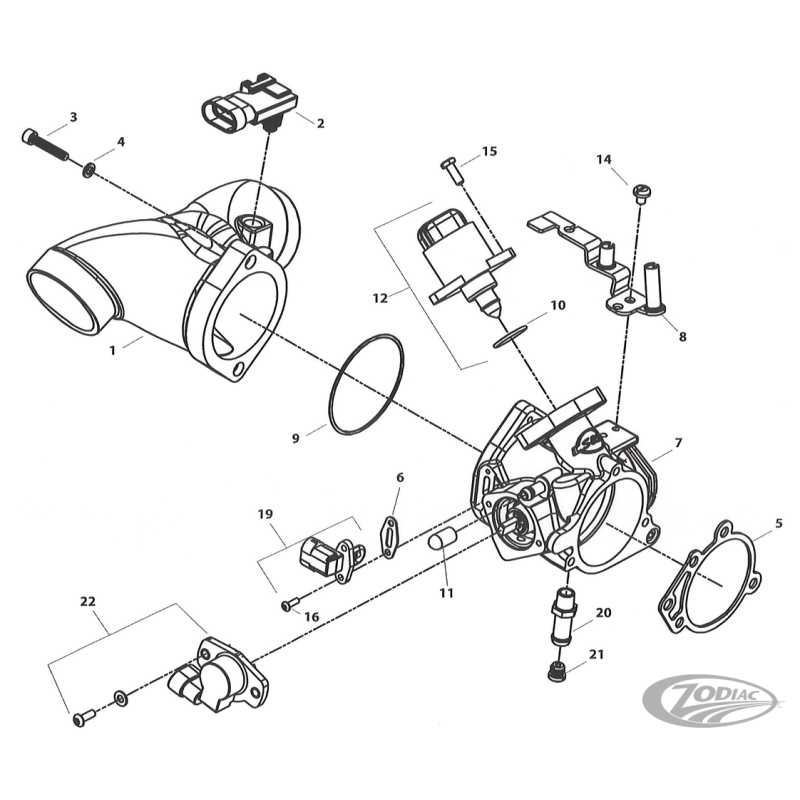 THROTTLE BODY & MANIFOLD FOR X-WEDGE