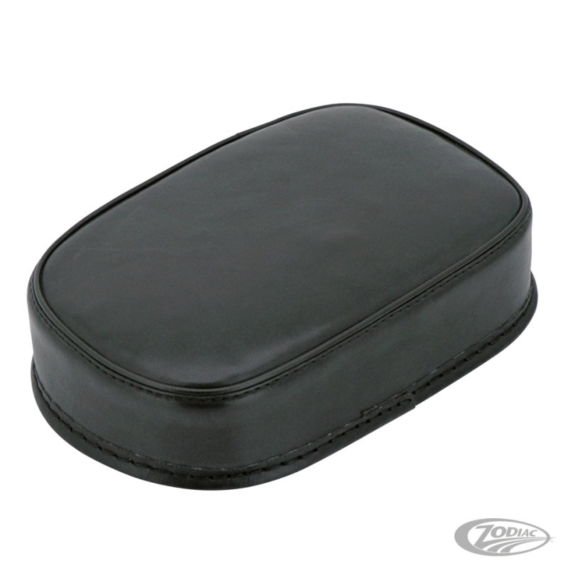 POUF A VENTOUSES EN CUIR NOIR VERITABLE