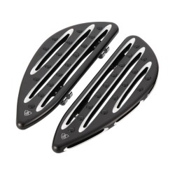 Deep Cut Floorboards Black, Anodized