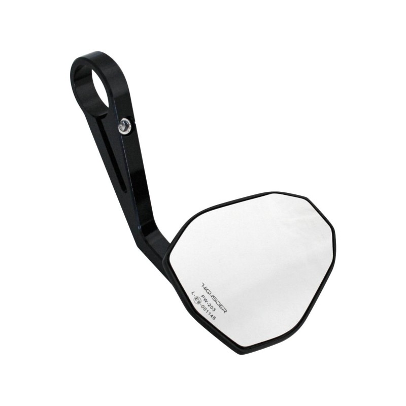 Victory Bar End Mirror 185 mm stem Black, Anodized
