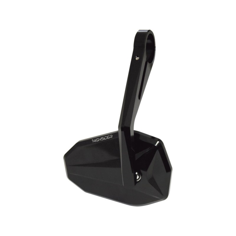 Victory Bar End Mirror 185 mm stem Black, Anodized