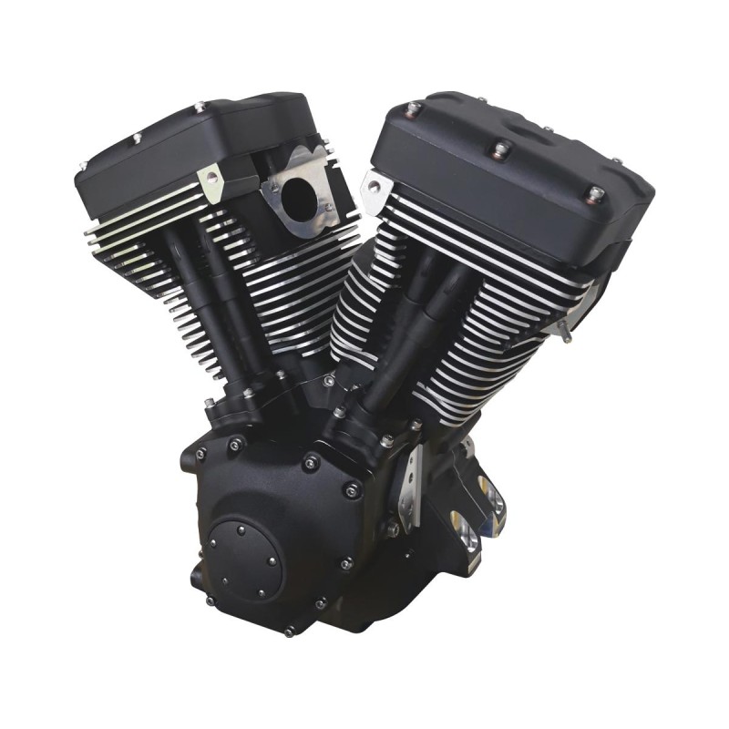 Competition Series Twin Cam 100" Blackout Engine Black Powder Coated