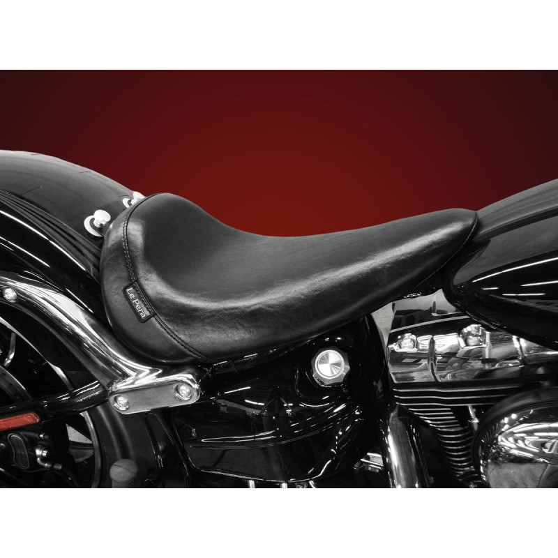 Bare Bones Gel Solo Seat Smooth Black Vinyl