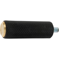 Knurled Rubber Shift/Brake Peg Brass