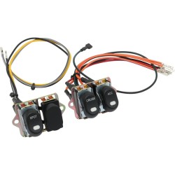 CCE, Rocker Switch Kit, Fairing- Handle Bar, Spot/Cruise/Acc, Black Rocker Switch Kit