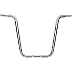 18 Chubby Classic Ape Hanger Handlebar Chrome 1 1/4" Throttle By Wire