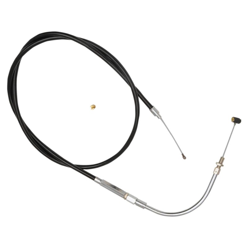 Traditional Black Throttle Cable 90 ° Black Vinyl 33"