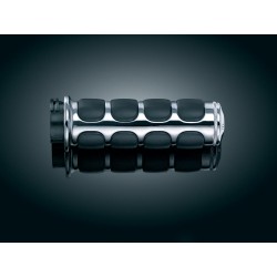 Premium Iso Grips Chrome 1" Throttle By Wire