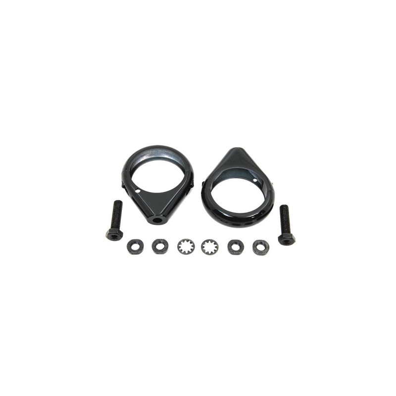 Black Radial Clamp Set , For Models With 39mm Fork Fork Clamp