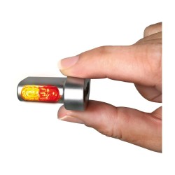 Winglet Micro 3 in 1 LED Turn Signal/Tailight/Brake Light Chrome Satin Smoke LED