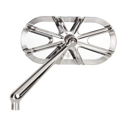 10-Gauge Forged Billet Mirror Chrome Left