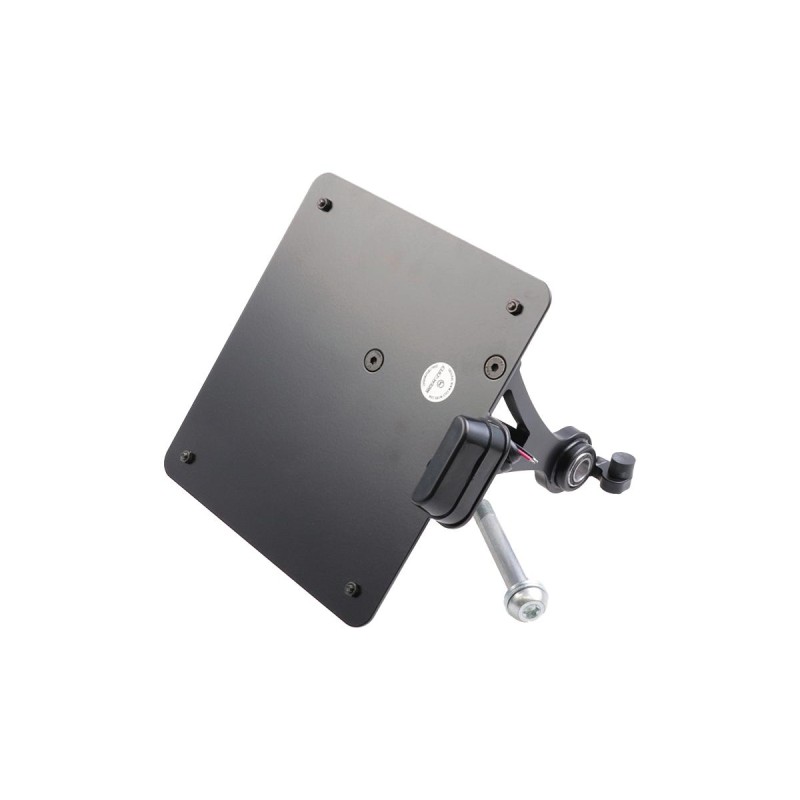 Sidemount License Plate Bracket Kit Germany 180 x 200 mm Black Powder Coated