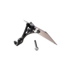 Sidemount License Plate Bracket Kit Germany 180 x 200 mm Black Powder Coated