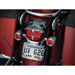 Slotted Taillight Cover Chrome