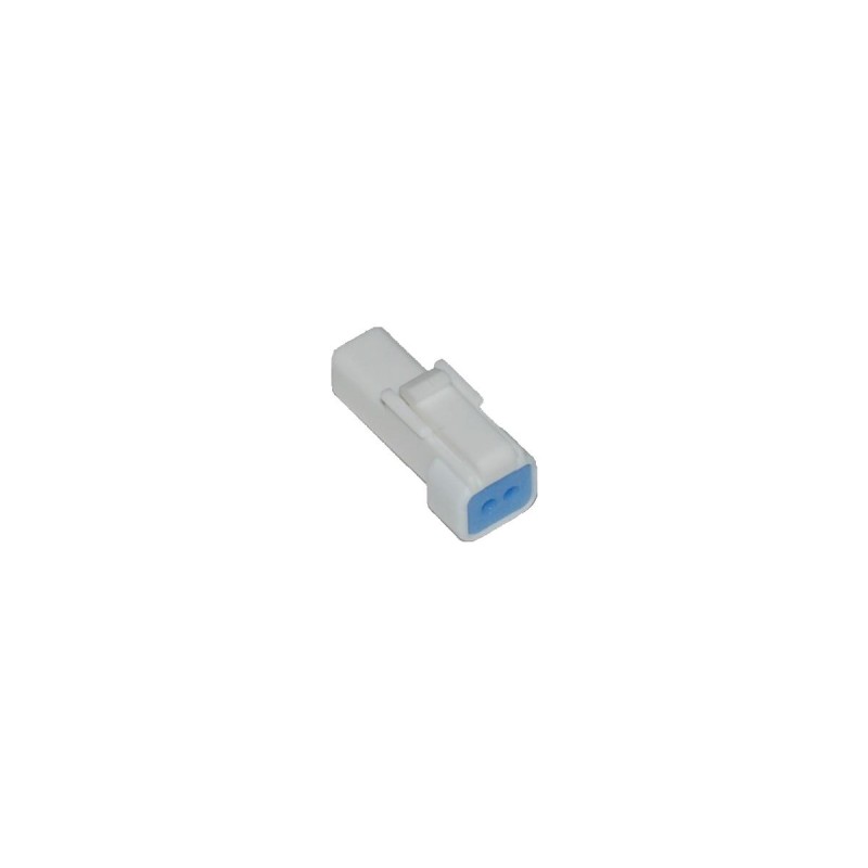 JST 2-Position Receptacle Connector with Wire Seal White