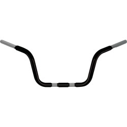 9.5 Chubby Springer Classic Ape Hanger Handlebar Black Powder Coated 1 1/4" Throttle By Wire
